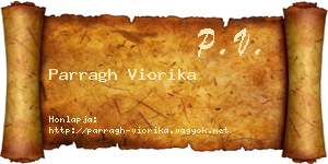 Parragh Viorika névjegykártya